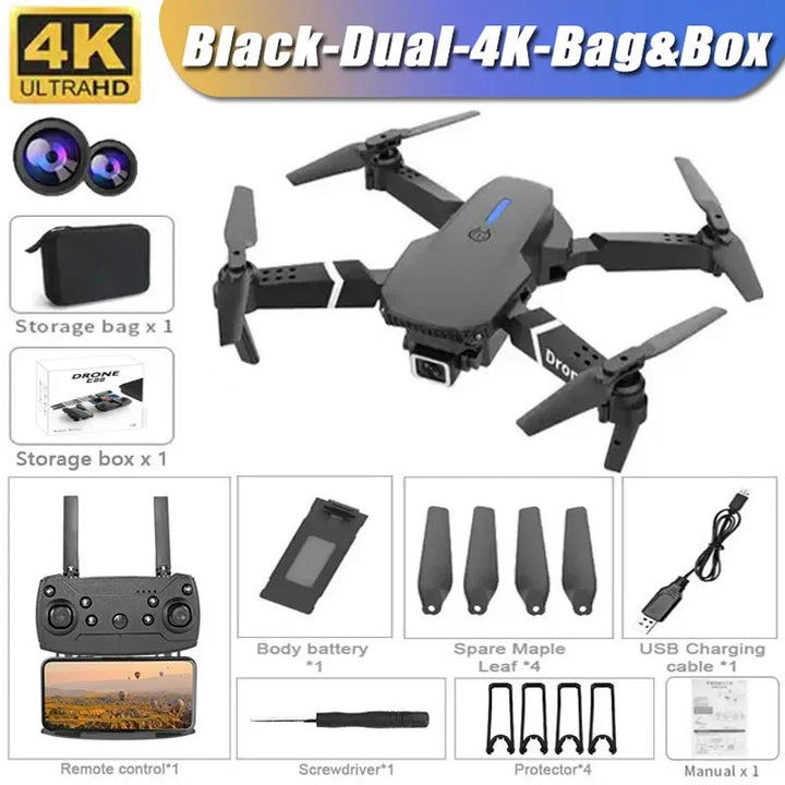 E88 Pro RC Drone 4K Professional