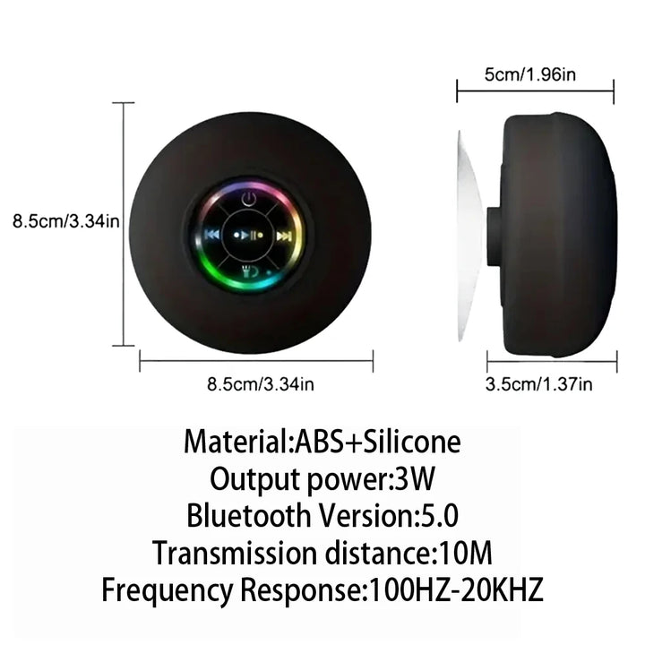 Portable Wireless Bluetooth Speaker with LED