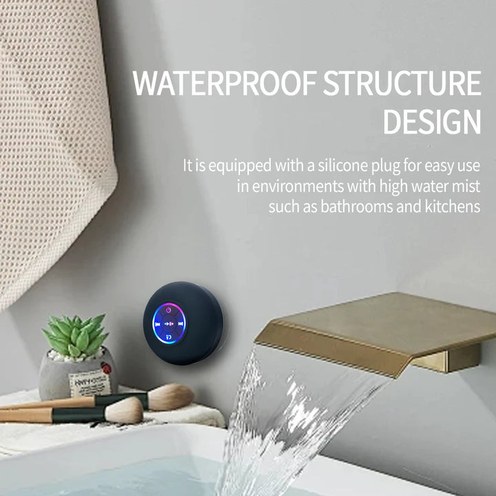 Portable Wireless Bluetooth Speaker with LED