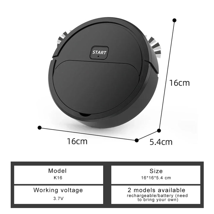 The Compact and Mighty 3-in-1 Mini Robotic Vacuum Cleaner